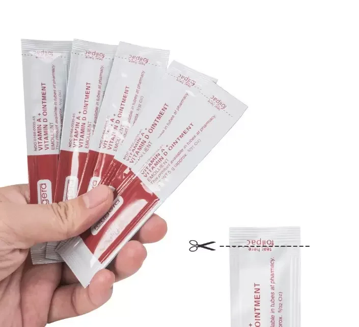 海外製クリーム10g　5本 ビタミンA＋D軟膏オイル Fougeraビタミン軟膏A & Dアンチスカーリペアクリーム眉毛
