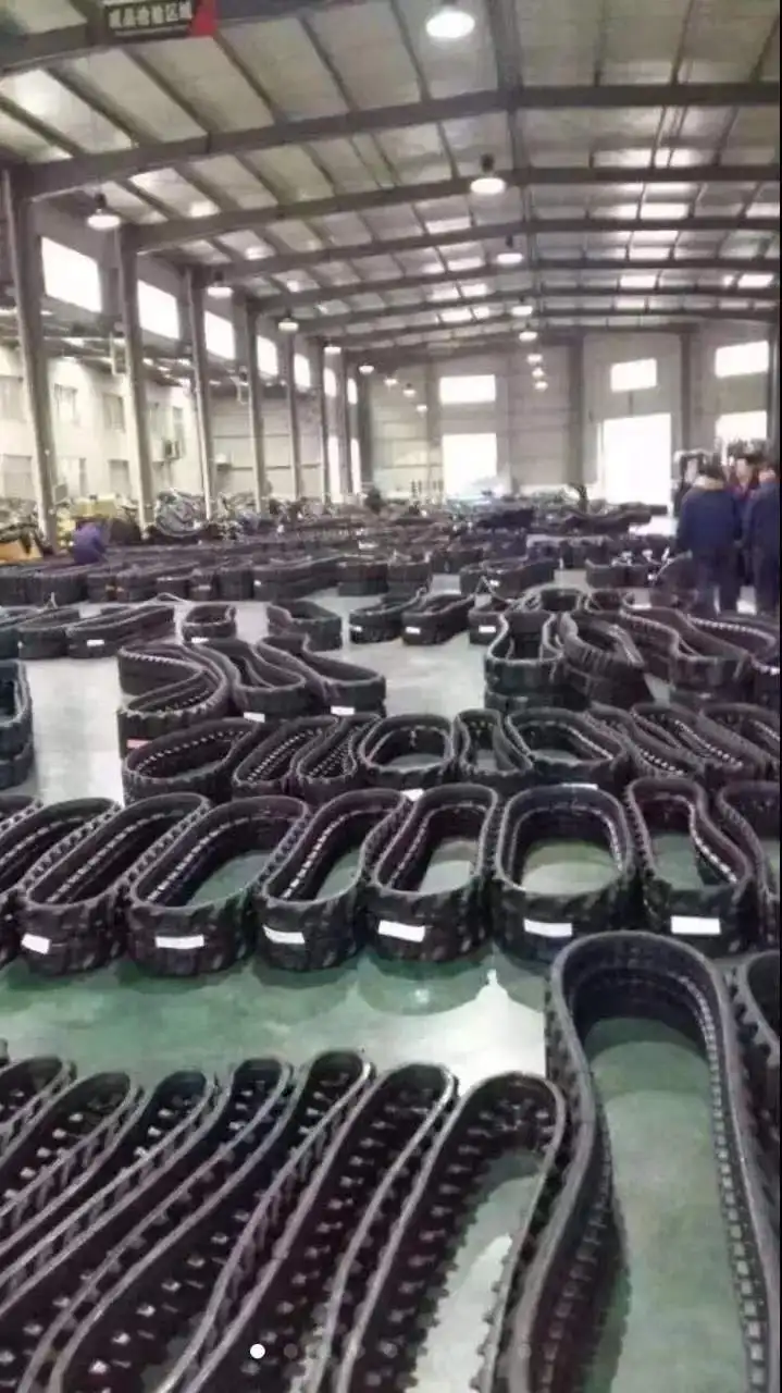 Best Sale 150mm 180mm 230mm 300mm 400mm Sizes Rubber Crawler Track For Harvester Machine Mini
