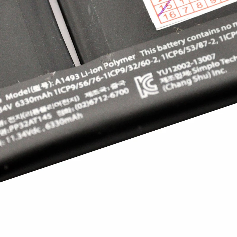 Оригинальный аккумулятор A1493 для ноутбука Apple MacBook Pro, 13 дюймов, Retina, A1502, 11,34 в, Вт/ч, Аккумулятор для ноутбука Apple