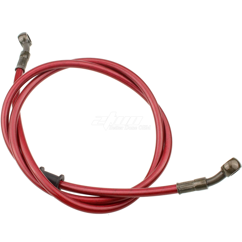 AN3 1/8 дюйма 28 градусов M10 мотоциклетная гидравлическая тормозная линия Масляный шланг трубный фитинг из нержавеющей стали Плетеный для ATV мотоцикла