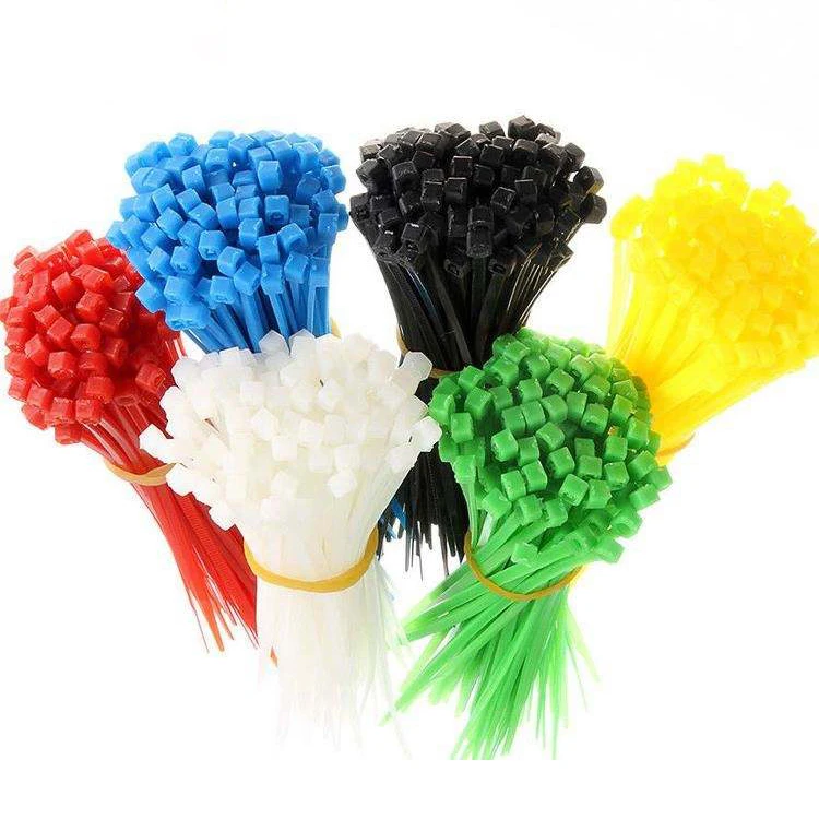 Factory Custom Multi Pa66 Steel Hook Strap Colors Wire Zip Self Locking