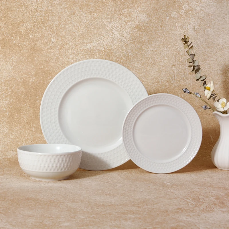 Wholesale 6-Piece Anime Cartoon Pattern White Porcelain Dinnerware Set for Hotels Dishwasher Safe & Sustainable