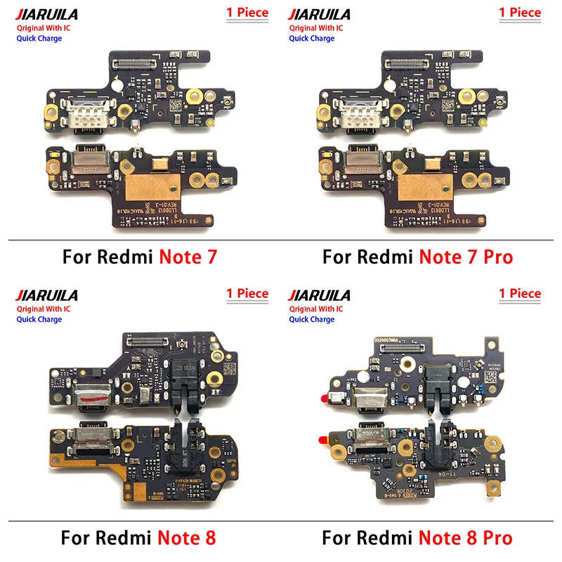 Redmi Note 9 9S 8 8T 7 Pro充電ボードフレックスケーブル用オリジナル