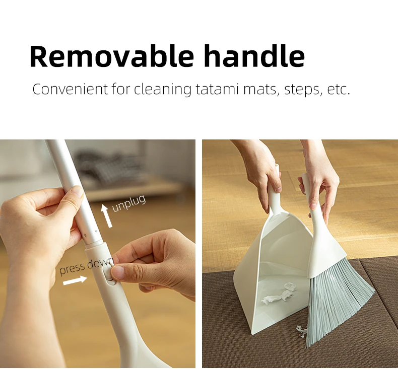 Shimoyama Plastic Sweeper Clean Broom And Dustpan Set Broom Easy