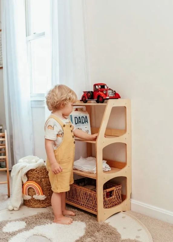 Детская мебель для спальни LM деревянная книжная полка шкаф Монтессори детской