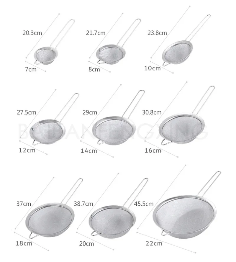 Stainless Steel Small Strainer Effective Cone Shaped Cocktail Strainer