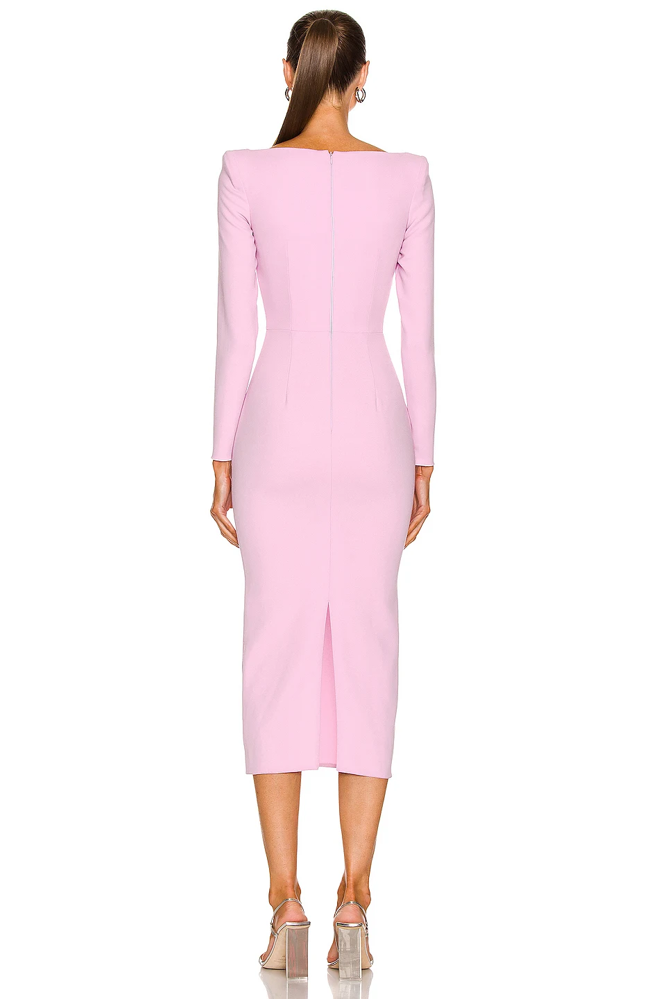 FD2521 Bandage Dresses Autumn Winter Pink Gowns for Women Evening Dresses  Luxury Bandage Dress Bodycon
