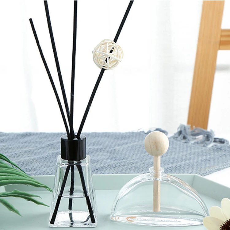 Hotel Aromaterapi Transparent Glass Parfyme Tom Flaske Reed Diffuser