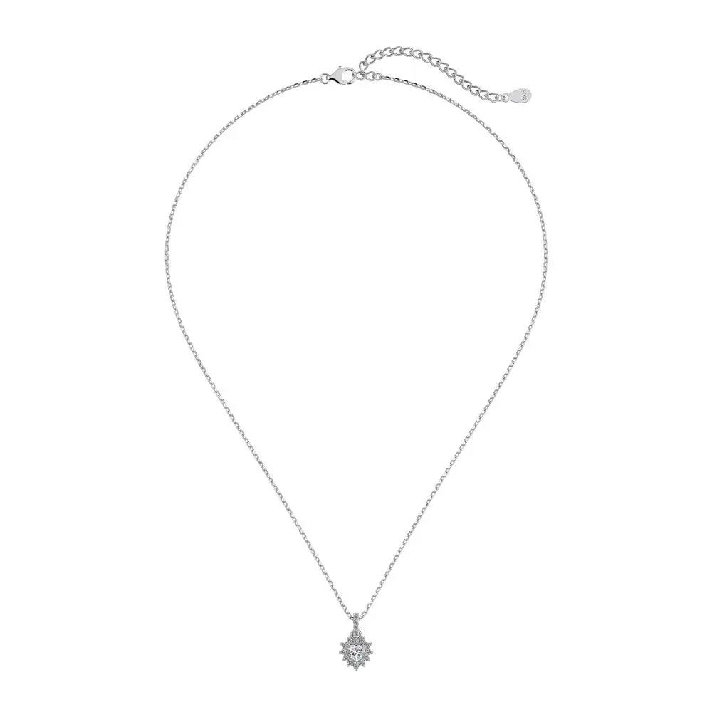 KAKODIY Heart Pendant 925 Sterling Silver Women's Necklace Girls Engagement Wedding Jewelry Necklace detail 3