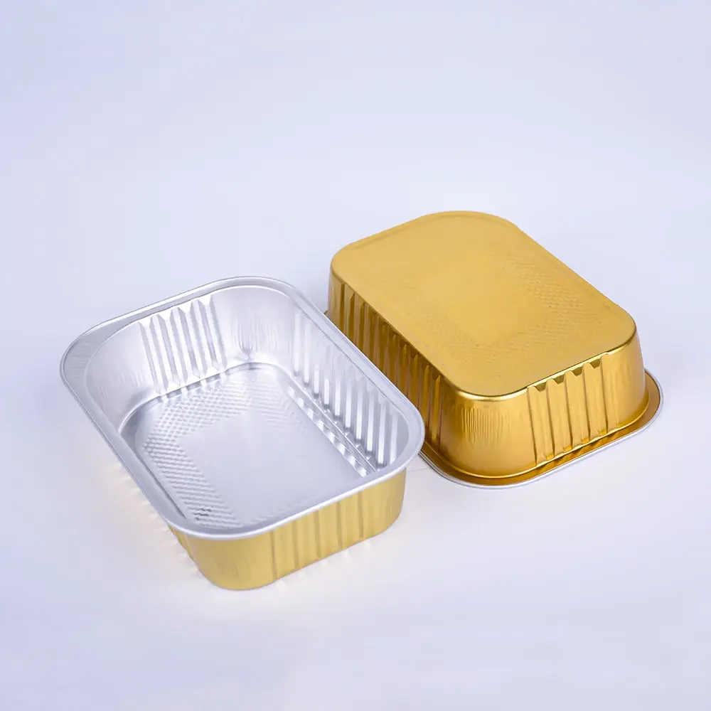 Wholesale Aluminum Lunch Box Rectangle Disposable Aluminium Foil Food