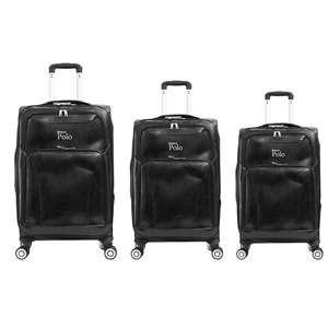 Waterproof  Pu Material 3pcs Trolley Luggage Bag Sets Suitcase case Travel Bags Luggage