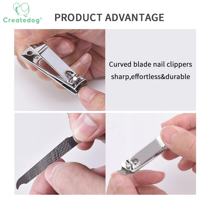 7pcs Manicure Pedicure Set Stainless Steel Beauty Personal Nail Care