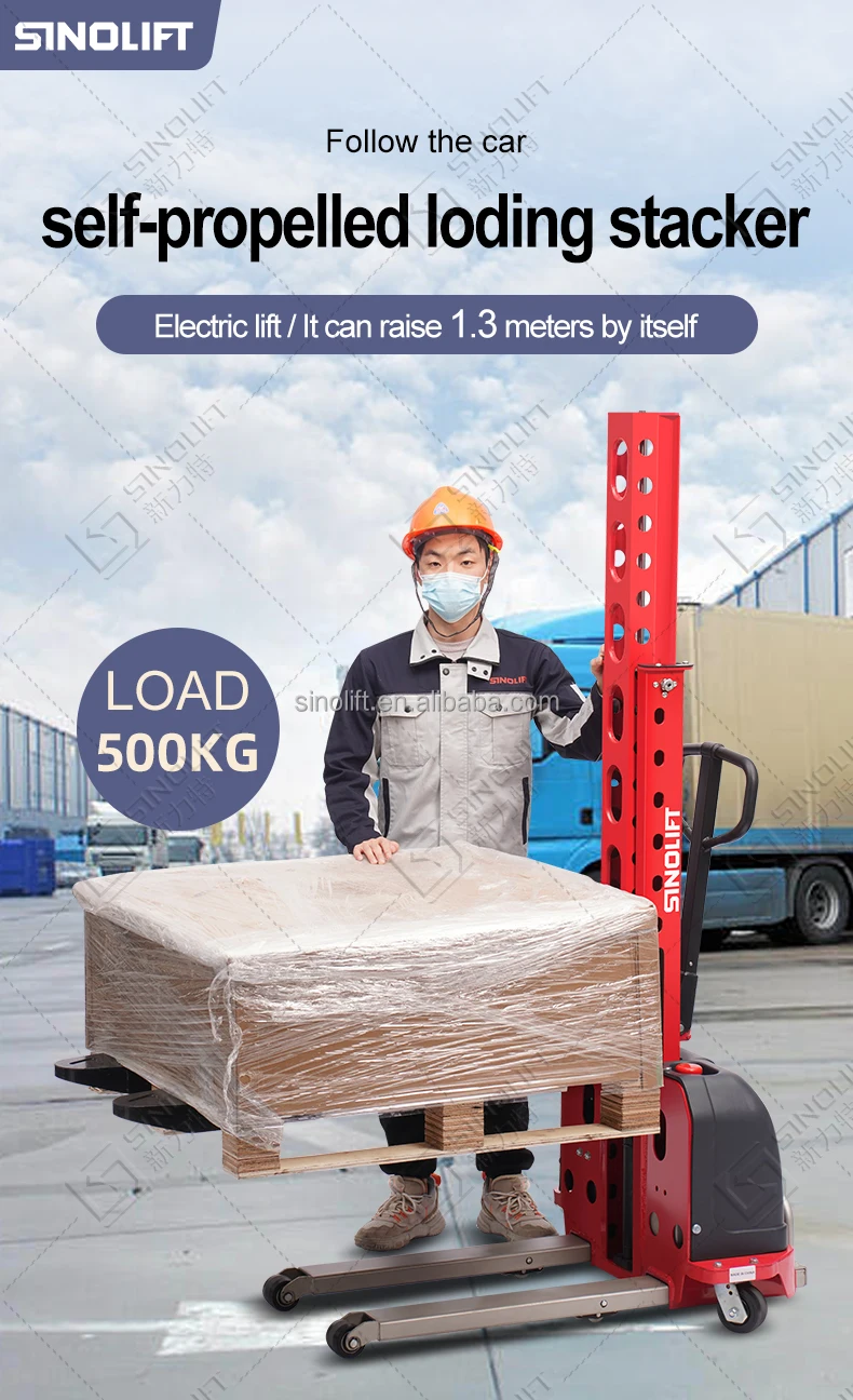 Sinolift Sdyg Series Semi Electric Stacker Self Loading Stacker - Buy ...