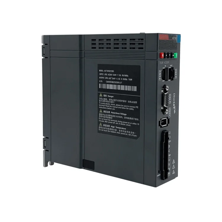 750W Single-Phase AC Servo Driver with Waterproof Protection and 80mm Flange Size Servo Motor