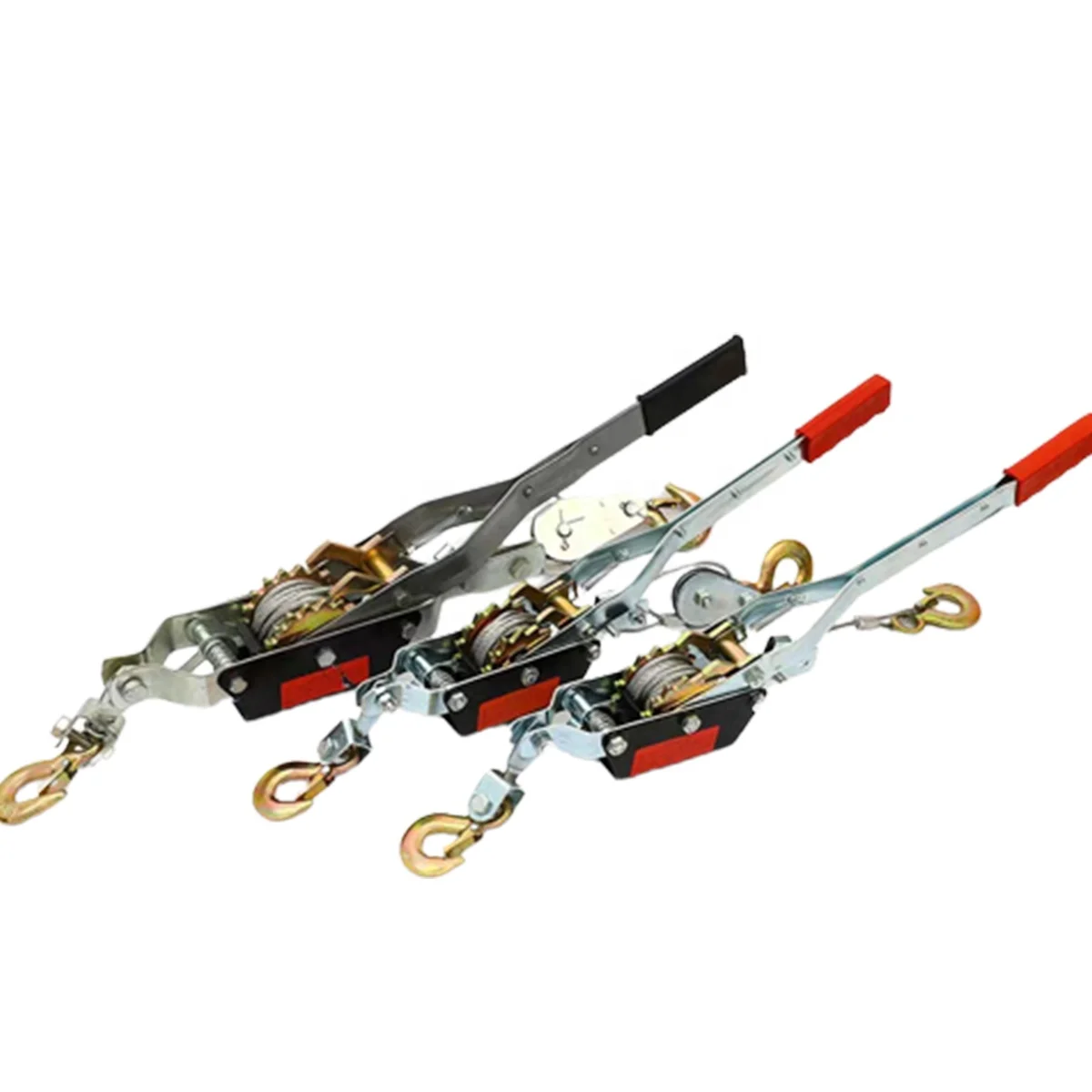 1t/2t/4t Portable Dand Cable Ratchet Puller Wire Rope Puller Double