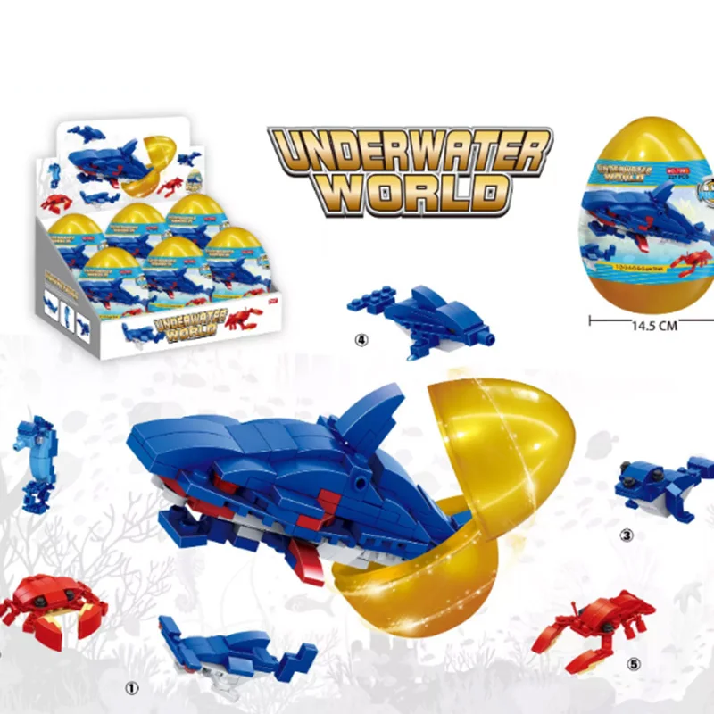 Hot Selling Underwater World Sea Animals Twist Eggs Capsule With Toys  Inside Deformation Super Megalodon - Buy Plastic Fire Engine Truck Toy  Educational Toys Suprise Egg Toy Building Block Sets Blocks &