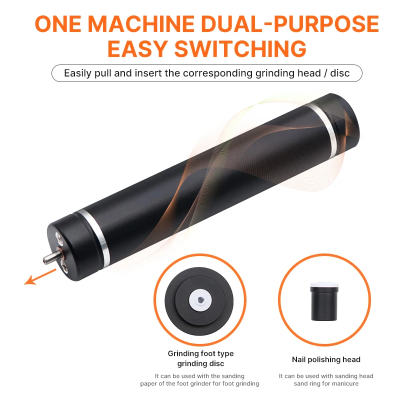 Fast Delivery 2 in 1 Rechargeable Foot Care Tool Electric Foot Grinder Pedicure Machine Rechargeable Electric Callus Remover