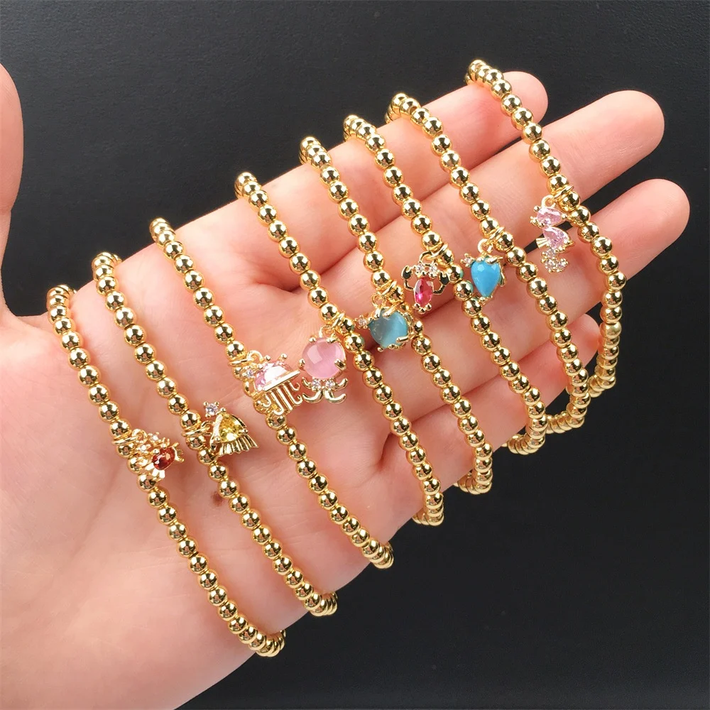 Rainbow Beaded Bracelets with Luxury Charm by Keep It Gypsy