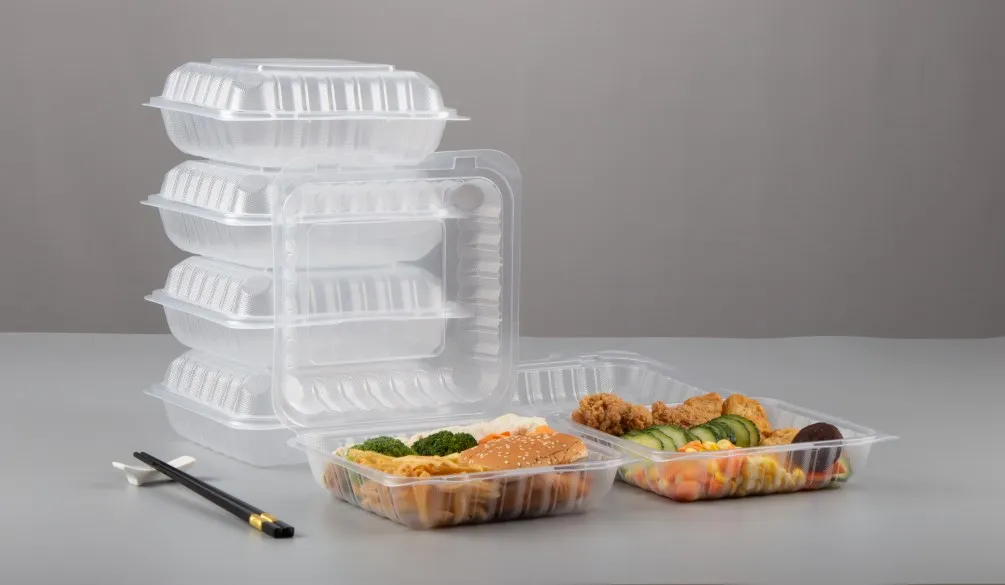 Eco Friendly Thermoform Plastic PP Clear Clamshell Takeaway Boxes  Transparent Hinged Lid to Go Food Takeout Containers - China Hinged Lid to  Go Food Takeout Containers and Plastic PP Clear Clamshell Takeaway