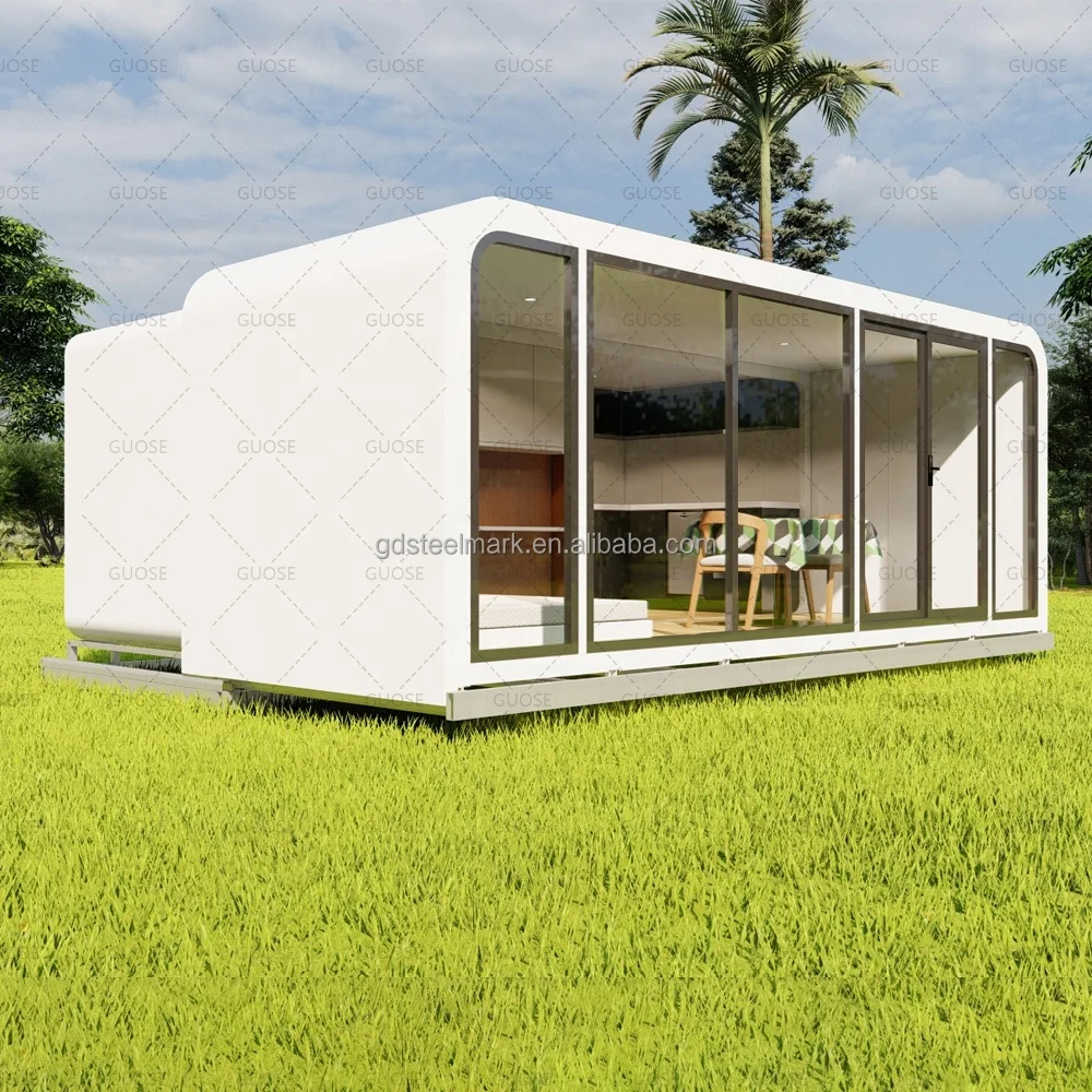 20ft 40ft Modular Prefab Tiny Homes Container Portable Apple Home Pod ...