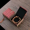 Linen tassel small bracelet box red