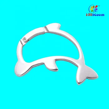 Factory Hot Sale Animal Shaped Dolphin Carabiner Clip Novelty