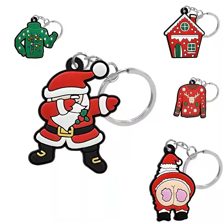 Acessórios DIY fofos com buracos de Natal personalizados, material PVC ecológico, presentes enfeitados para torná-los mais encantadores