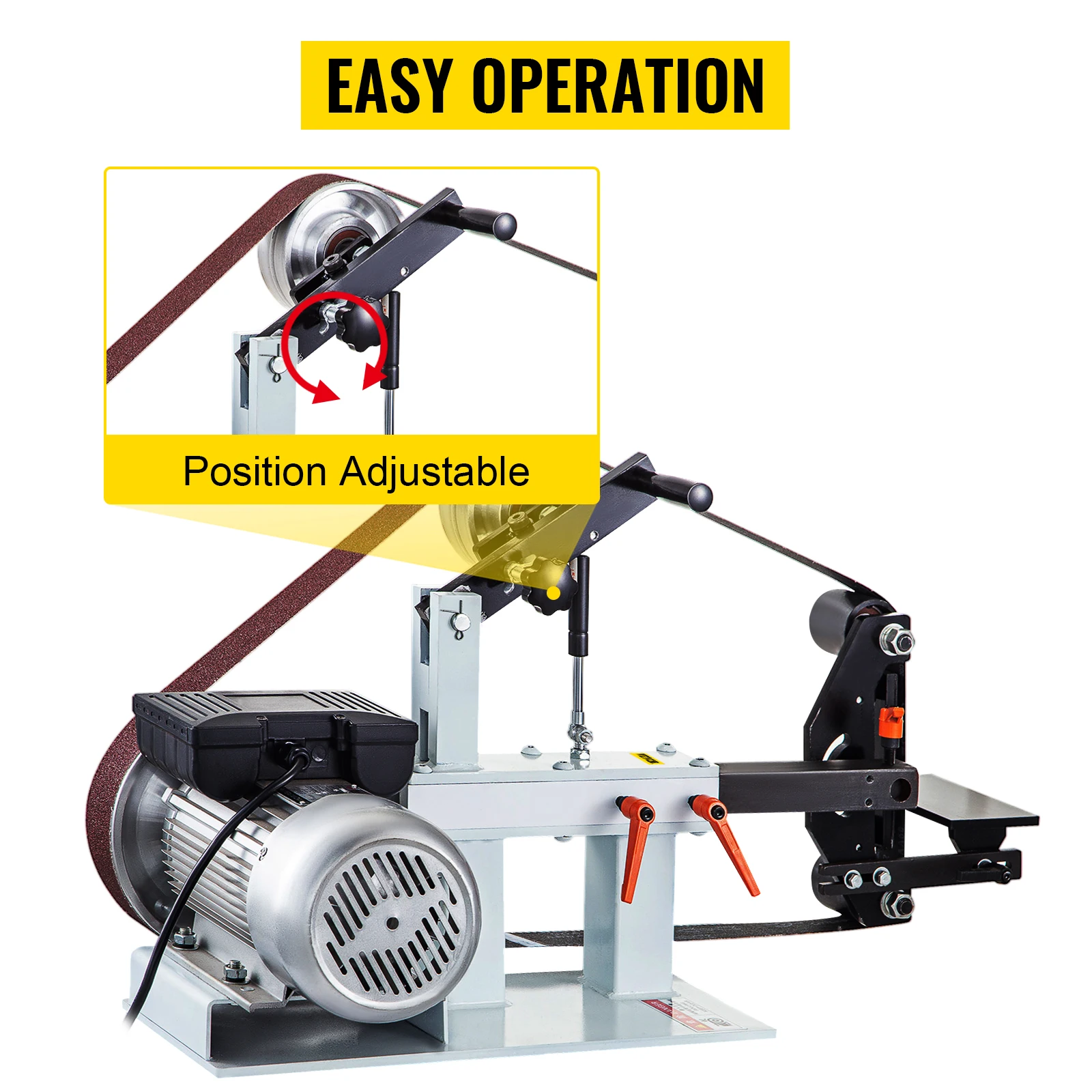 2hp Belt Grinder,Constant Speed 2 X 82 Inch Belt Disc Sander With 3