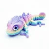 9.5cm rainbow color chameleon
