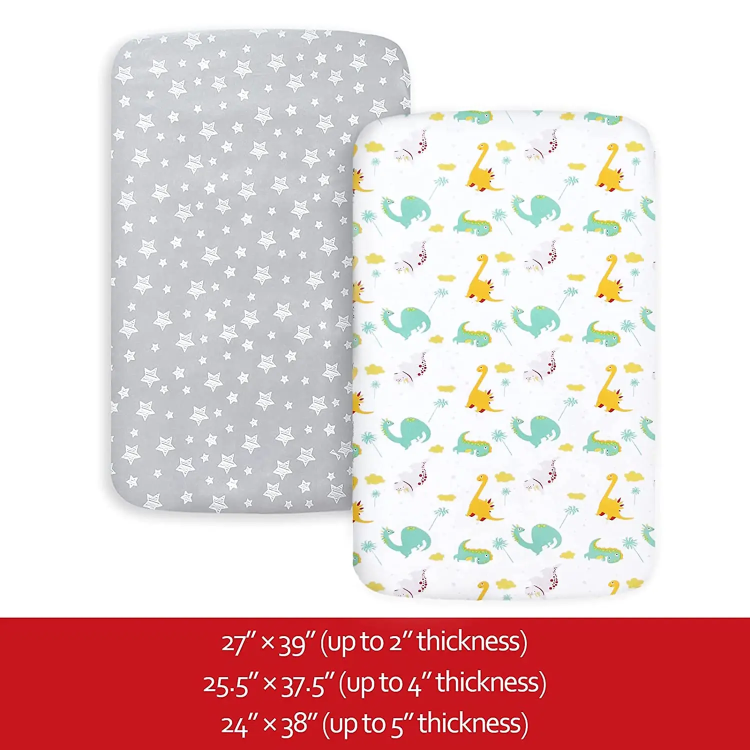 Factory Support Customize Stretchy Mini Crib Sheets Soft And Breathable