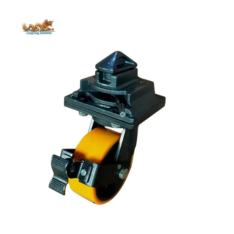 3 Ton Single Wheel Shipping Container Caster Wheel Castor Wheels with Twist Lock