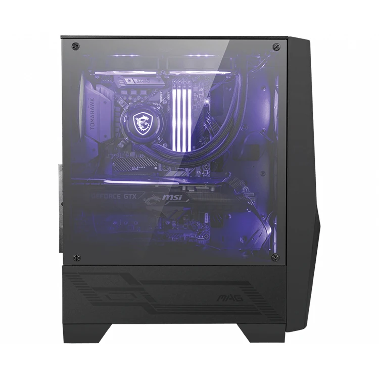 MSI MAG FORGE 100R Mid-Tower Computer Case Supports ATX Motherboard With RGB Lighting Chassis PC Desktop Gaming Case