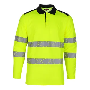 Factory Customize  High Visibility Reflective Safety Clothing High-Quality FR Workwear Shirt