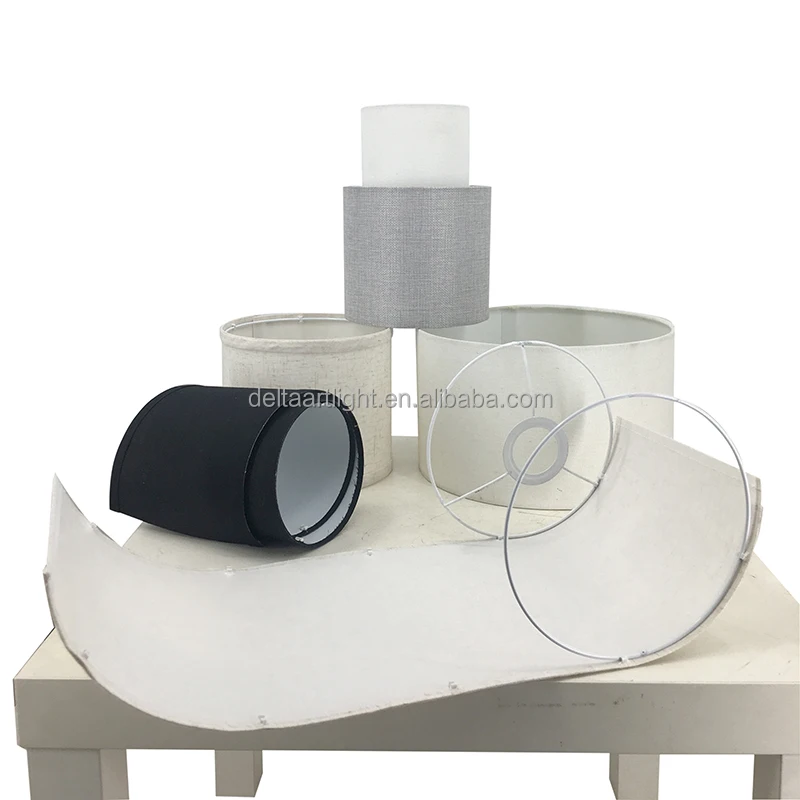 Custom E27 E26 Modern Design Fabric Linen Lampshade Frames Wire for Table Floor Pendant Lamp Covers & Shades Light Kit Abat Jour