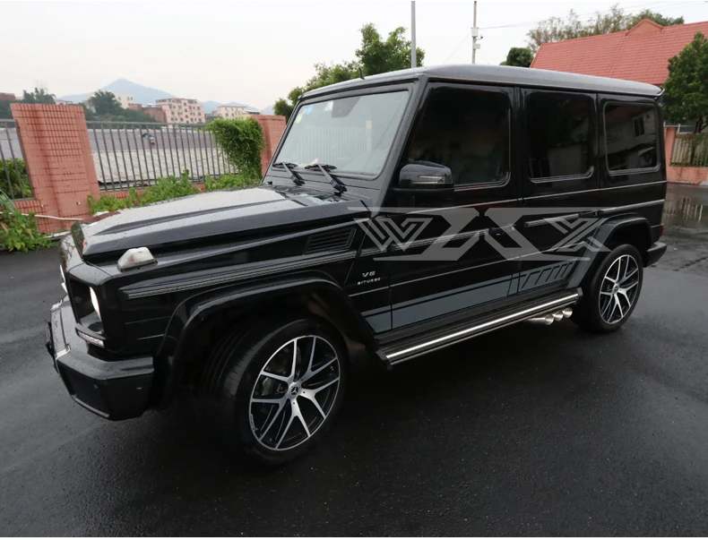 WAX Factory Exhaust Muffler Valve Control Exhaust For Mercedes-Benz w463 G500 G55 G63 G65 1999-2019 Side Outlets Catback Exhaust