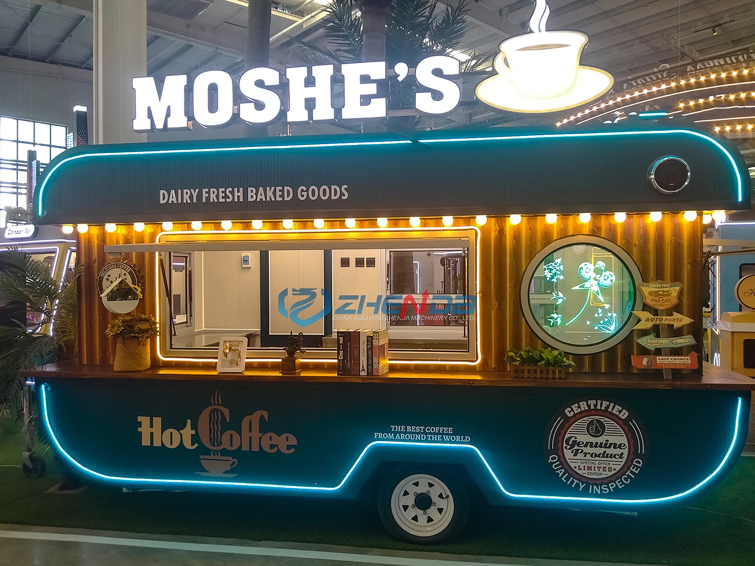 Colorful Popular Food Snack Trailer Tractor Mobile Kitchen with ...