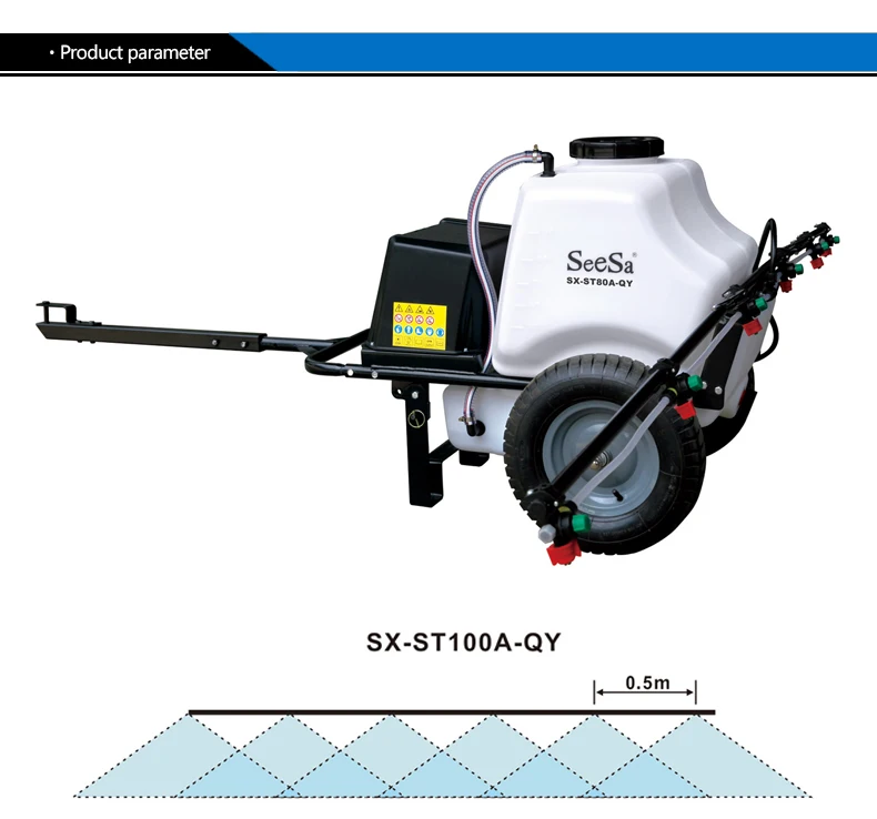 Seesa New 80L/100L Wheel Barrow High Pressure Sprayers Agriculture ...