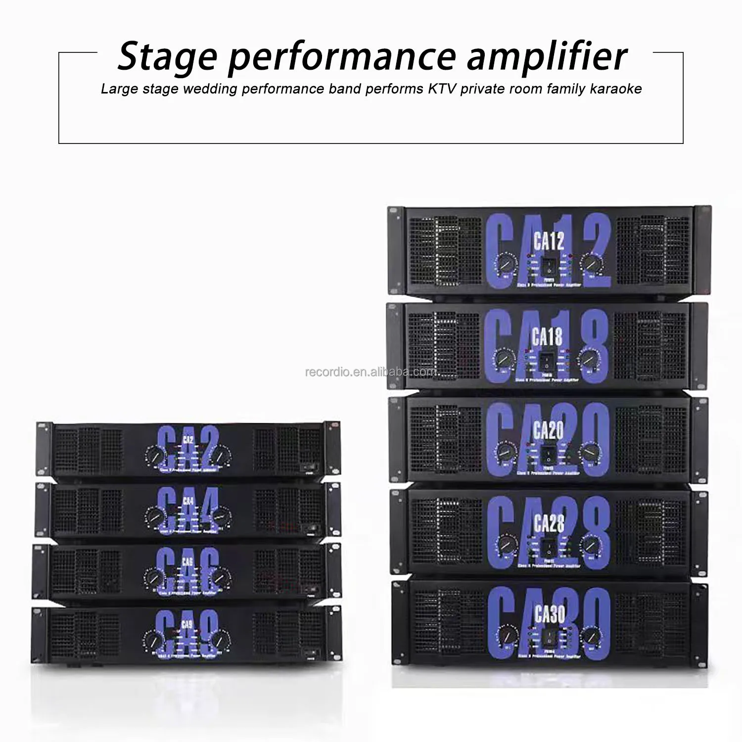 CA50 2200 Watts Two Channel Power Amplifier CA Amplifier Audio Power Amplifier for Disco