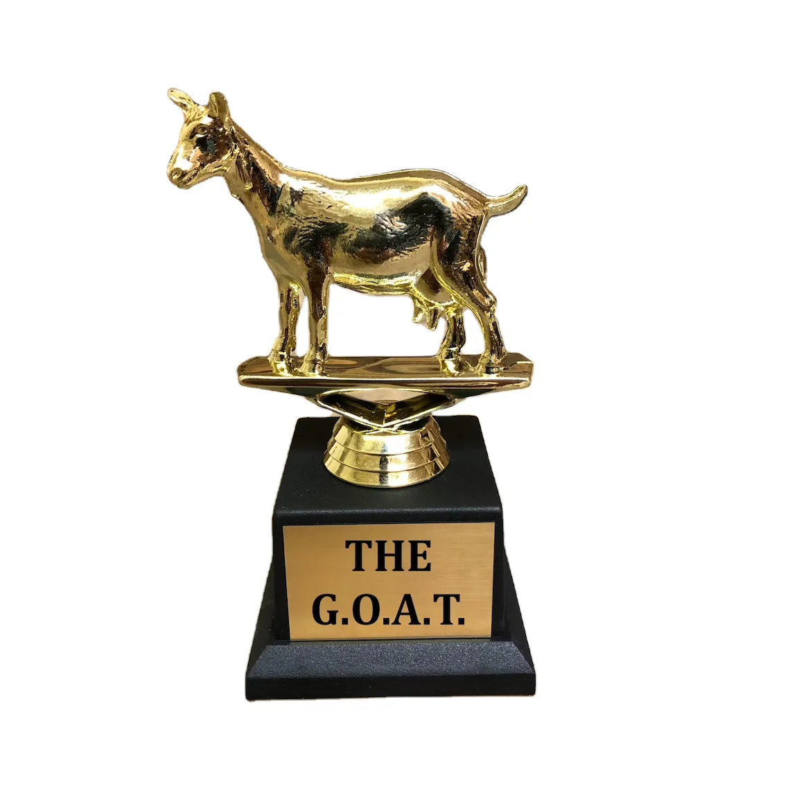 GOAT Trophy Greatest of All Time Award Trophy Hand Painted 