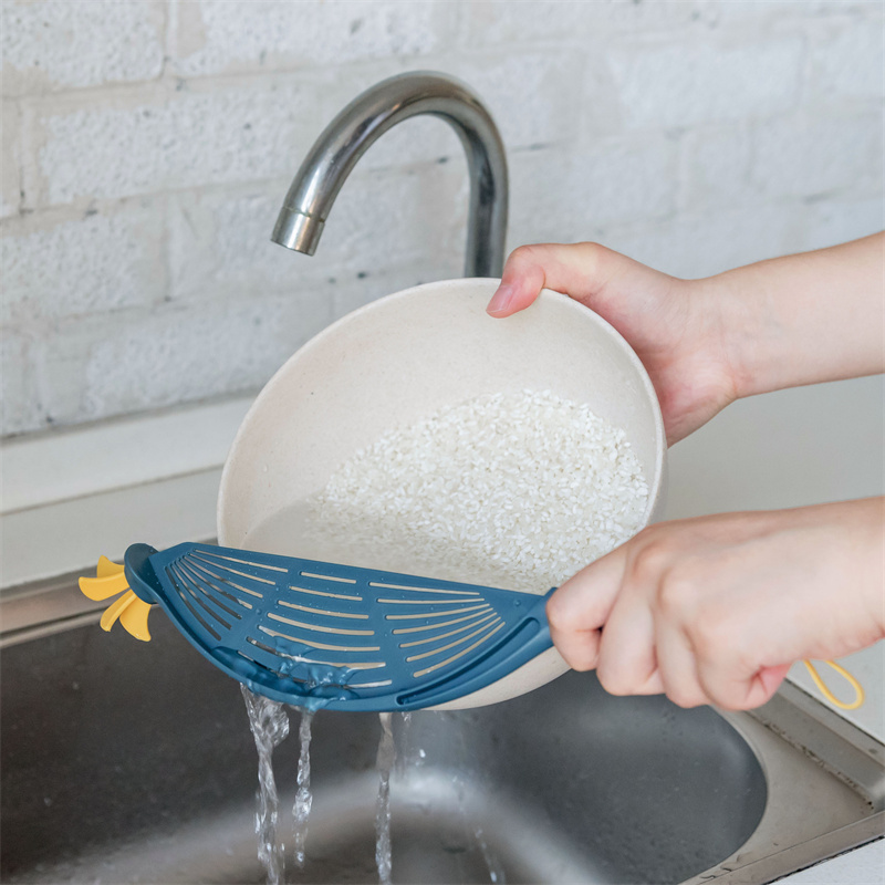 
 Инструменты для мытья риса, сушилка, бытовой пластиковый фильтр для фруктов, риса, воды, сливная стойка для продуктов, полый очиститель, машина, Кухонное ситечко  