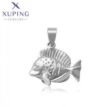 35191 xuping jewelry Fashion creative fish pendant platinum-plated color cute delicate neutral style fine jewelry pendant