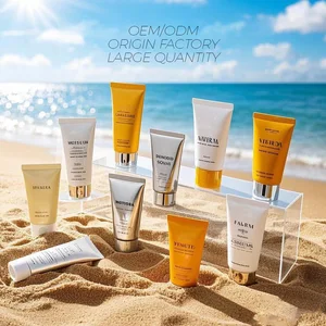 Customised Colours  Make-up Application Organic UV Protection Tricolour Sunblock Cream Even Out Skin Tone Facial Sunscreen