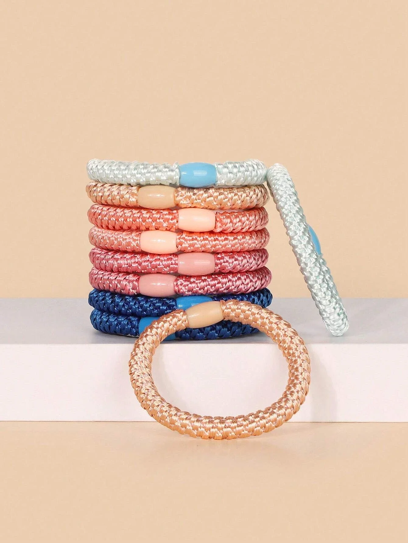 spiral hair tie bracelet