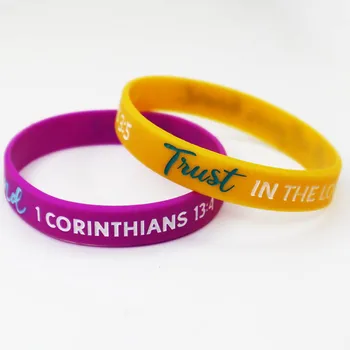 Lot De 20 Bracelets De Motivation En Silicone Avec Dictons Inspirants