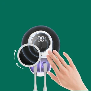 USB Rechargeable X122 Electric UV Toothbrush Sanitizer 1800 Mah 24 Hours Cycle Sterilization with Two Slots for Couples