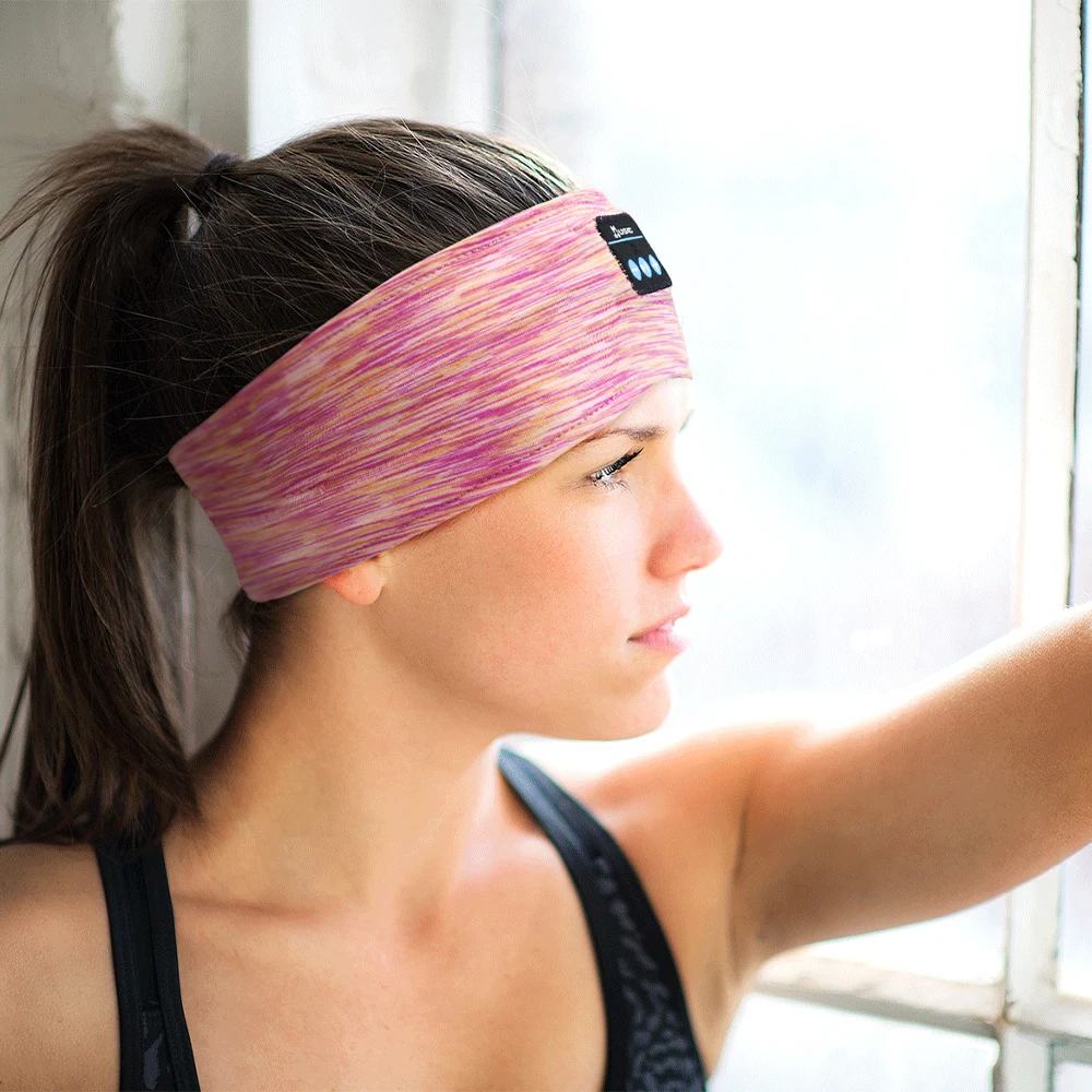 Washable Custom Logo Running Headband Sleep Mask with Wireless Eye Mask Sleeping Headband for Women Men