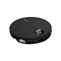 Портативный CD-плеер discman для подключения bluetooth с небольшим экраном и встроенным аккумулятором противоударный