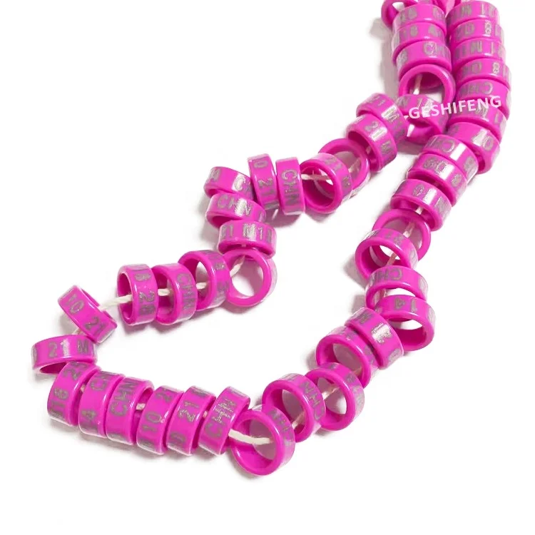 2020 Taiwan Pigeon Rings Gold Pigeon Clip Rings Plastic Clip Chicken Leg Bands,Open Bird Foot Ring Bague Pigeon 2034