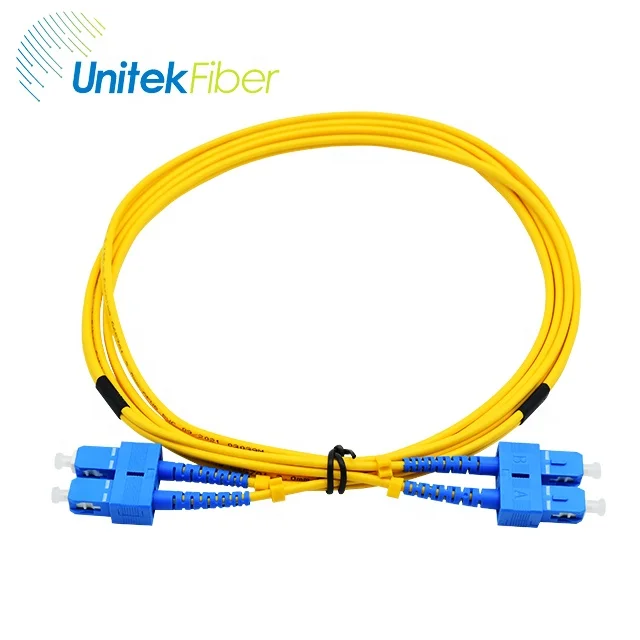 Low price Simplex Duplex SC LC Fiber Optical Jumper G652D G657  Single Mode 2mm 3mm APC UPC Fiber Optic Patch Cord Manufacturer