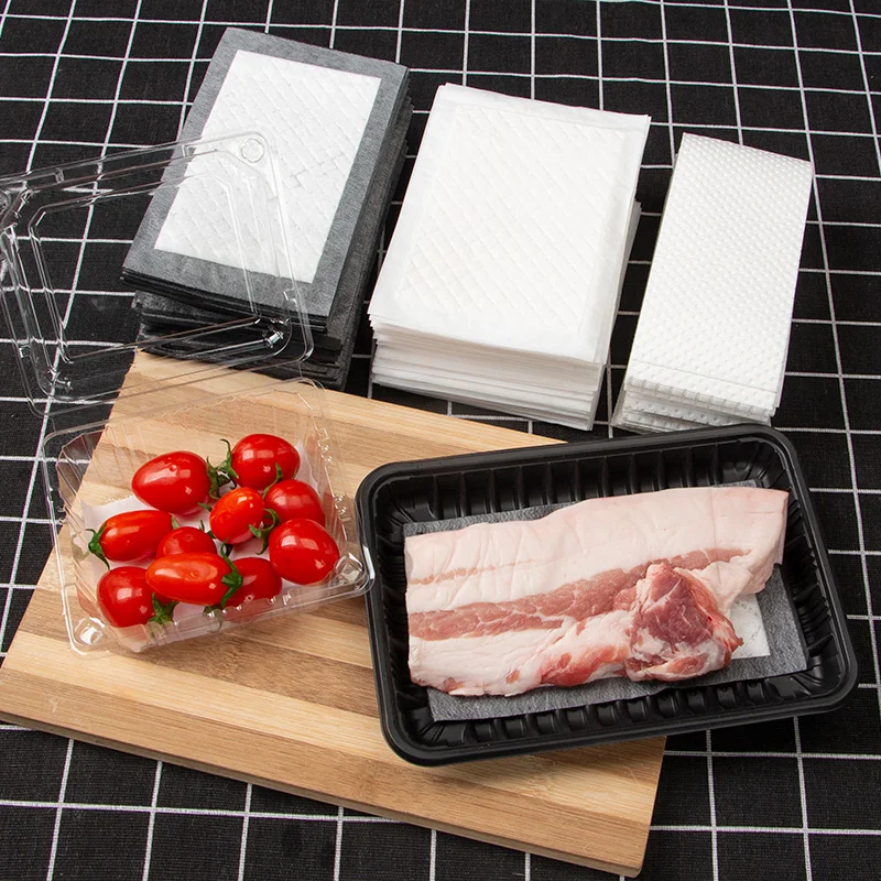 Disposable And Food Grade Pe Film Absorbent Pad With Sap For Meat
